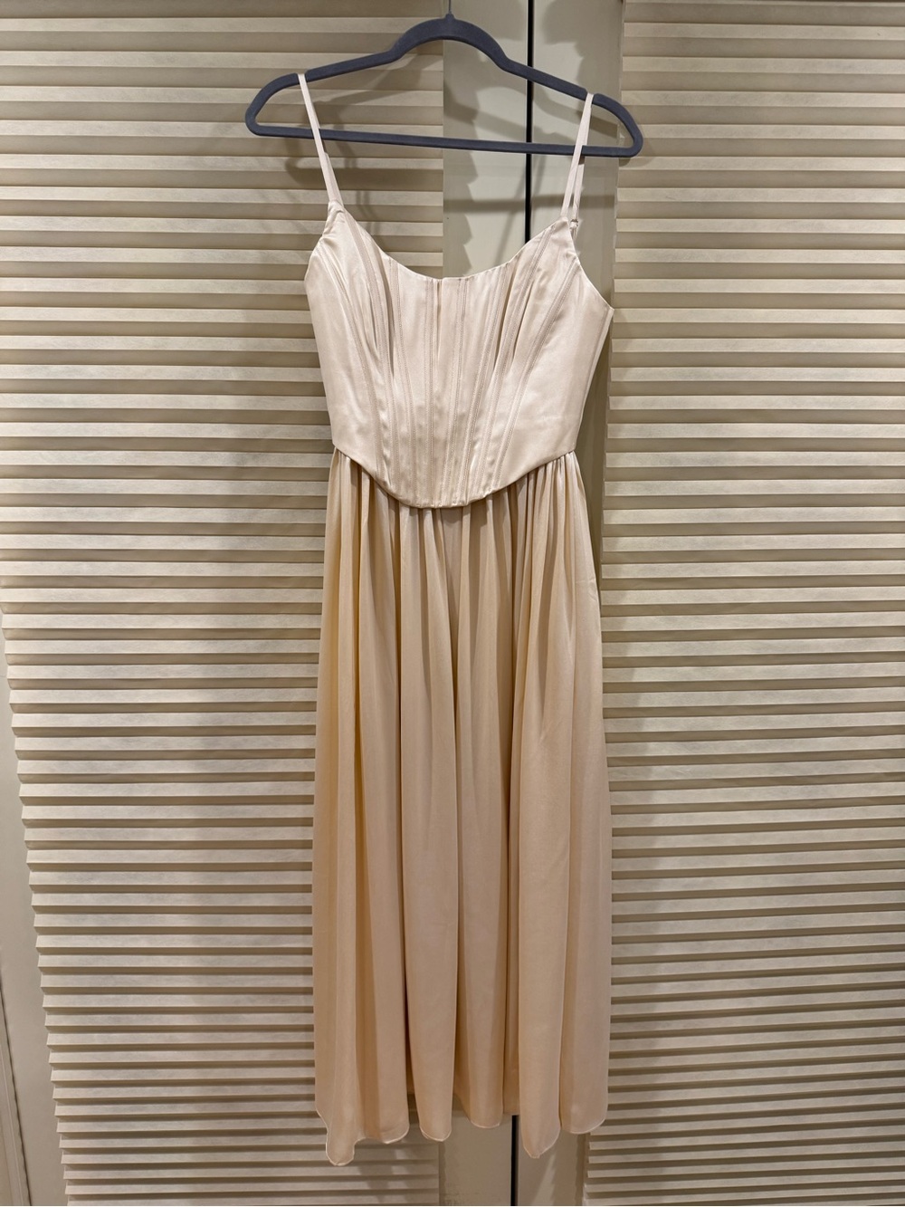 NWOT Zimmermann Cream Corset-Style Midi Dress, Size AU 2 = M